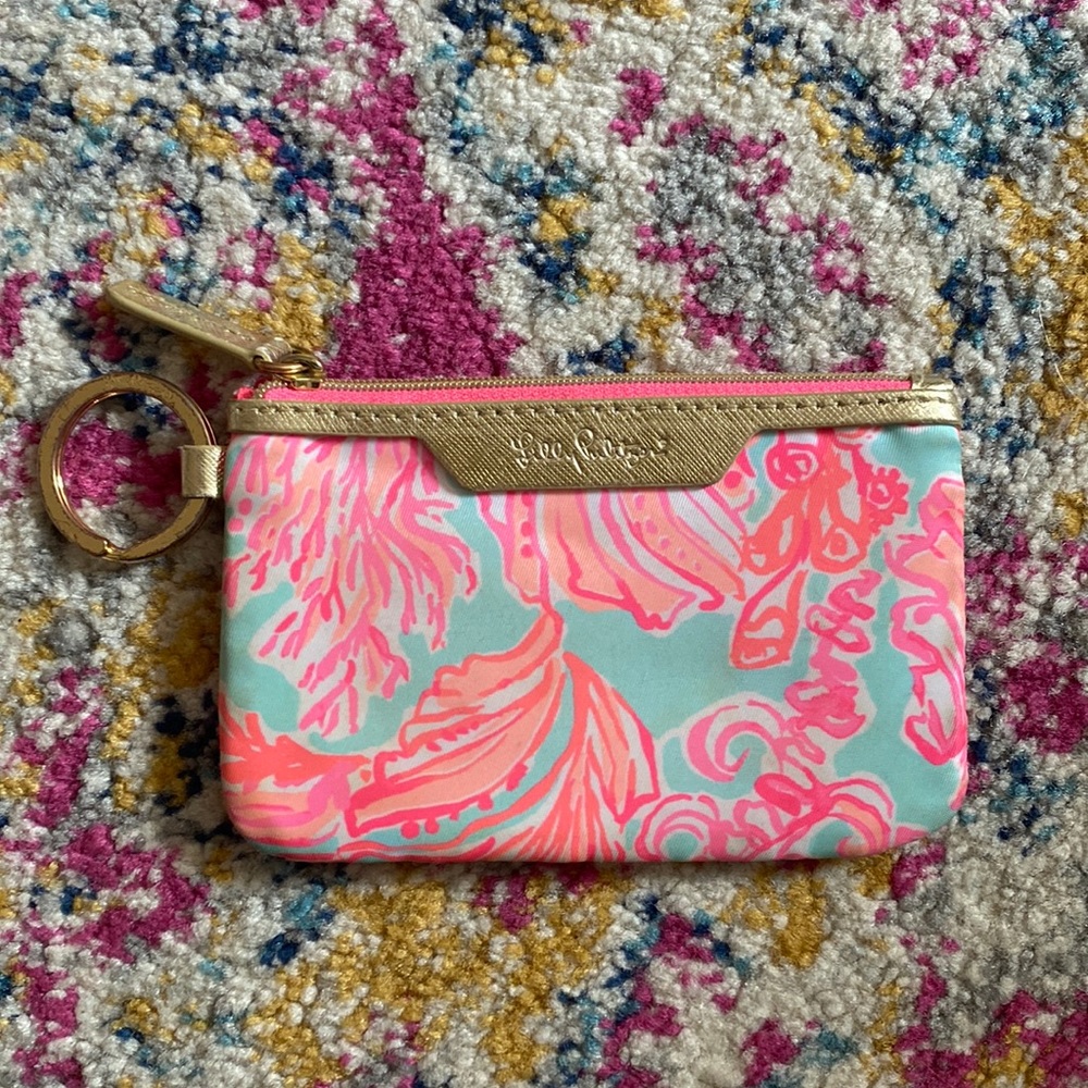 Lily Pulitzer keg chain  wallet